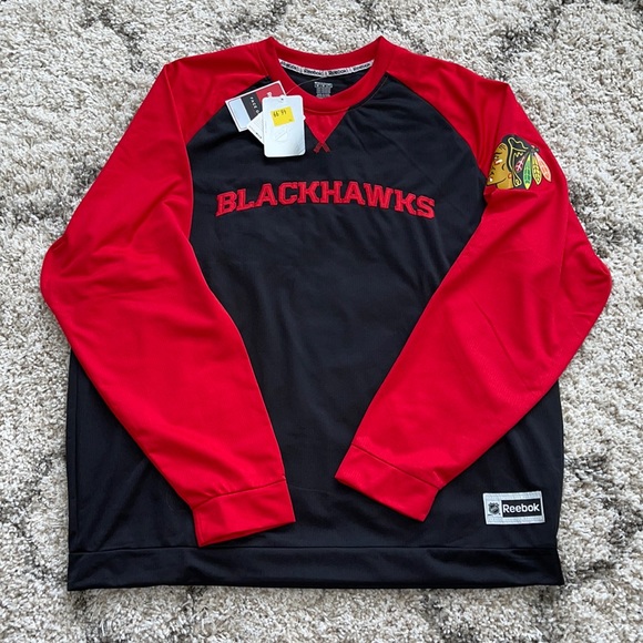 Reebok Chicago Blackhawks SpeedWick Long Sleeve - Picture 1 of 8
